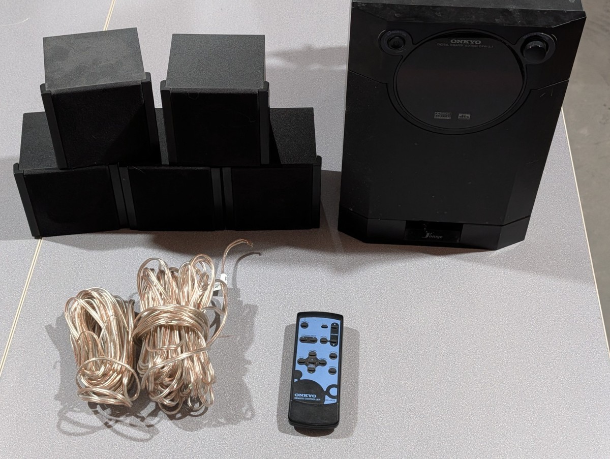 Onkyo FX-Digital Theater 5.1 GXW-5.1 Surround Sound System