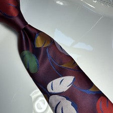 NWT IMANI UOMO MULTI COLOR FLORAL STYLE PRINT SILK TOUCH NECK TIE  HANKY