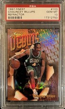 1997 Finest Refractor #103 Chauncey Billy’s Rookie RC HOF PSA 10 GEM MINT