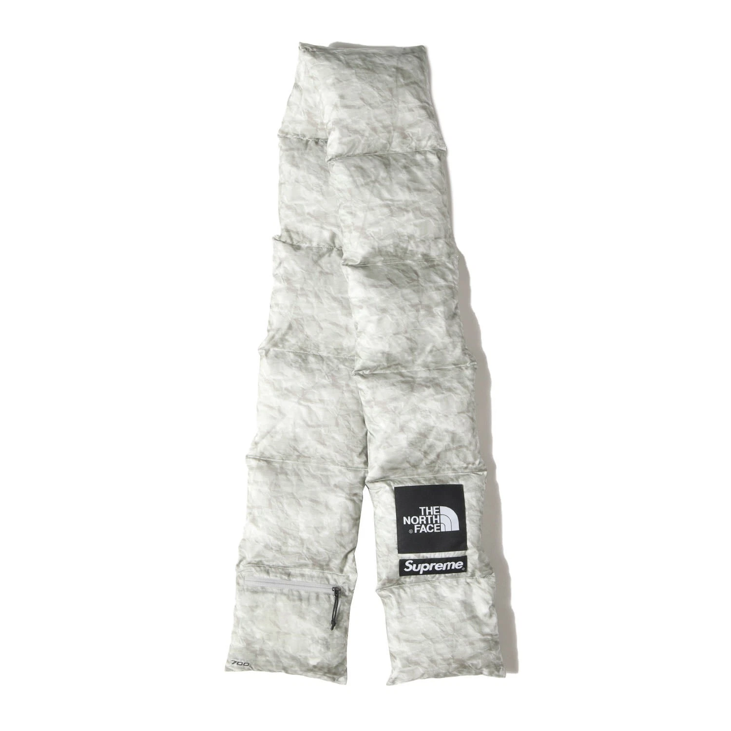 Silencieux écharpe Supreme 19AW papier imprimé duvet nylon 700 remplissage occasion