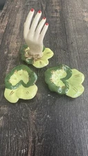 Vintage Hand Trinket Dish Set READ