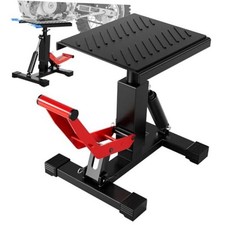 Motorcycle Dirt Bike Stand 1000Lbs Capacity Lift Jack Hoist Table Height red