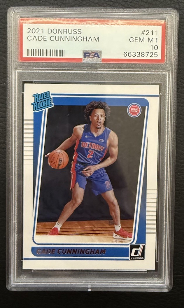 2021 Donruss Cade Cunningham #211 Rated Rookie (RC) PSA 10 GEM MT