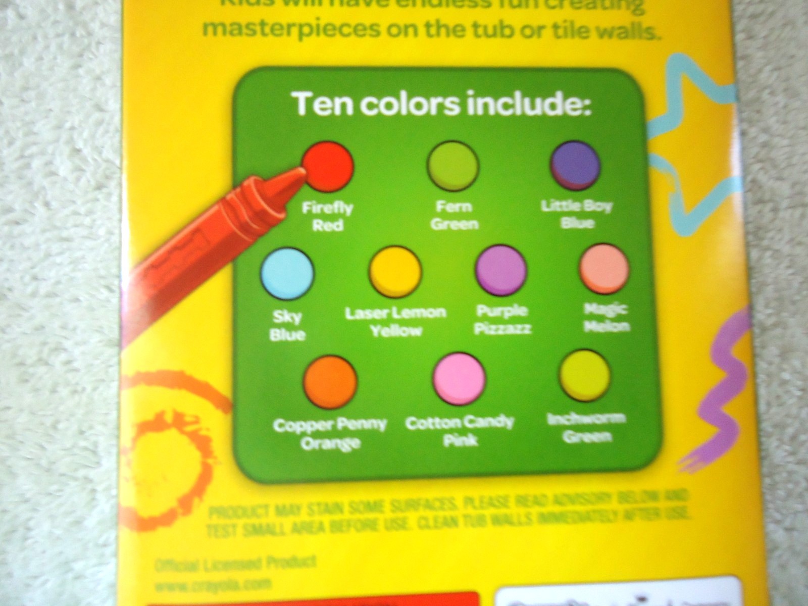 " NIP " Lot Of 2 Crayola Items,1,Bathtub Crayons,1,Brush Buddies Toothbrush Set