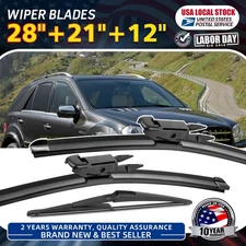 Set of 28"+21"+12" Windshield Wiper Blades Fit For 08-11 Mercedes-Benz ML63 AMG