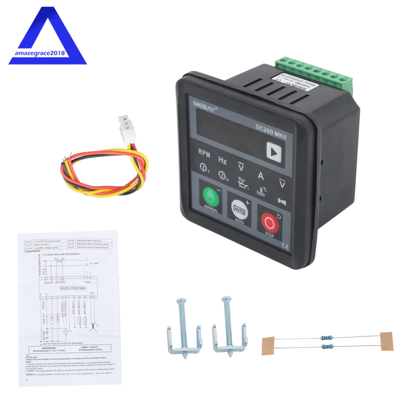 Controller Module Control Panel For Dc20d Mkii Engine