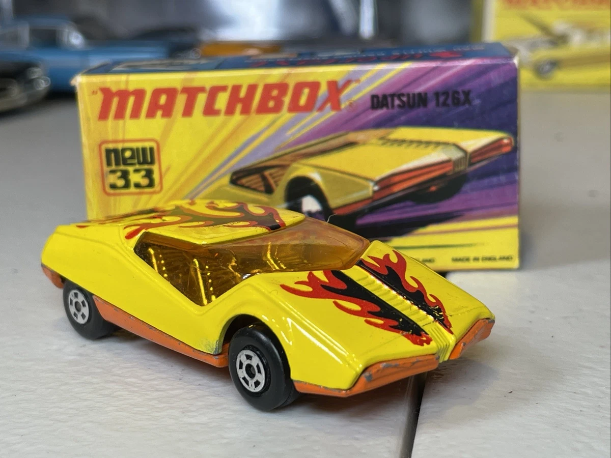 Matchbox Datsun Yellow Vintage Manufacture Diecast Cars, Trucks