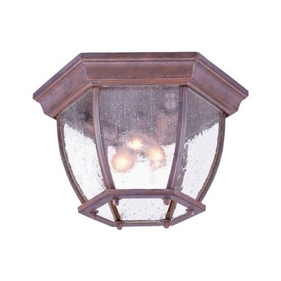 Acclaim Lighting 5602BW/SD FM 3 Light 11 inch Burled Walnut Exterior Flushmount