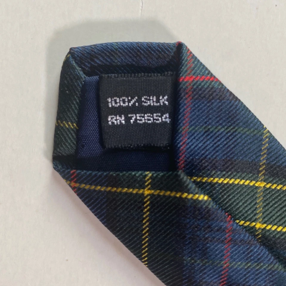 Corbata de seda a cuadros Abercrombie & Fitch ropa de hombre clásica de negocios Foto 3 de 4