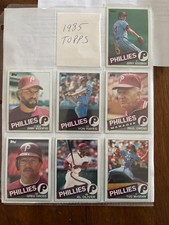 1985 Topps Philadelphia Phillies Team Set With Traded 35 Cards