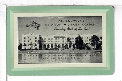Single Airplane Playing Card ''Al Lodwick's Aviation Academy'' No Chan/Mertens#