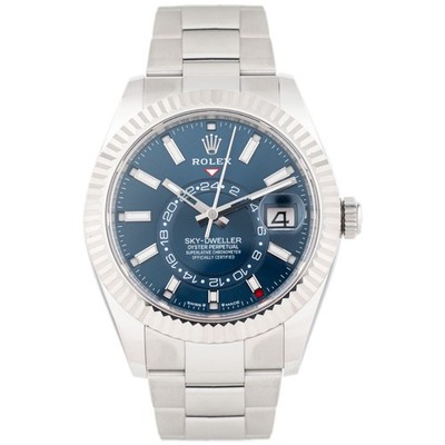 Rolex Sky-Dweller Stainless Steel Blue Dial Oyster Bracelet 42mm 336934 Full Set