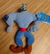 VINTAGE 1990s DISNEY ALADDIN GENIE 10" DOLL PLUSH VINYL HEAD NR APPLAUSE