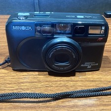 Minolta Freedom Action Zoom 90 Date Point  Shoot 35mm Film Camera UNTESTED