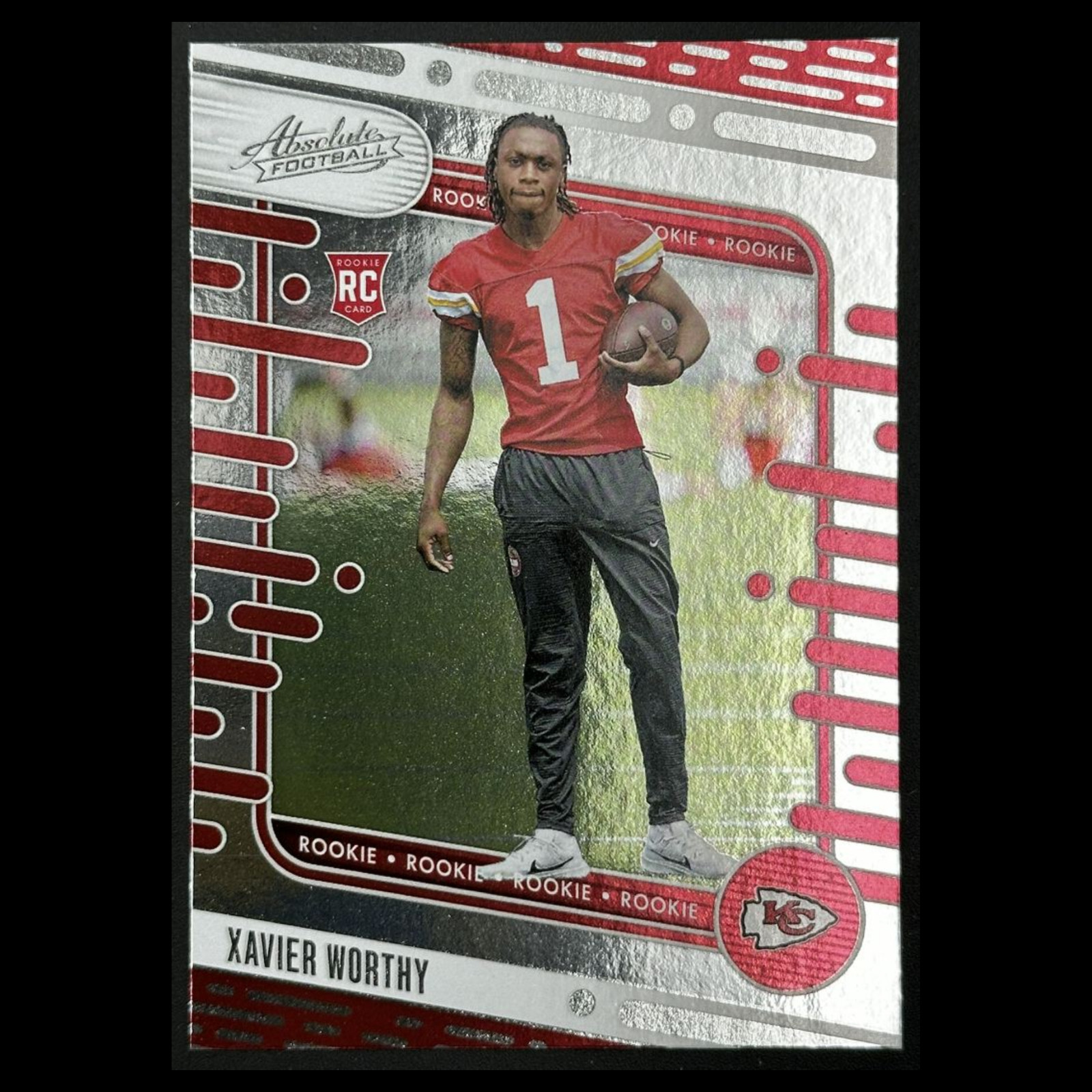 Xavier Worthy Panini Absolute #128 Base