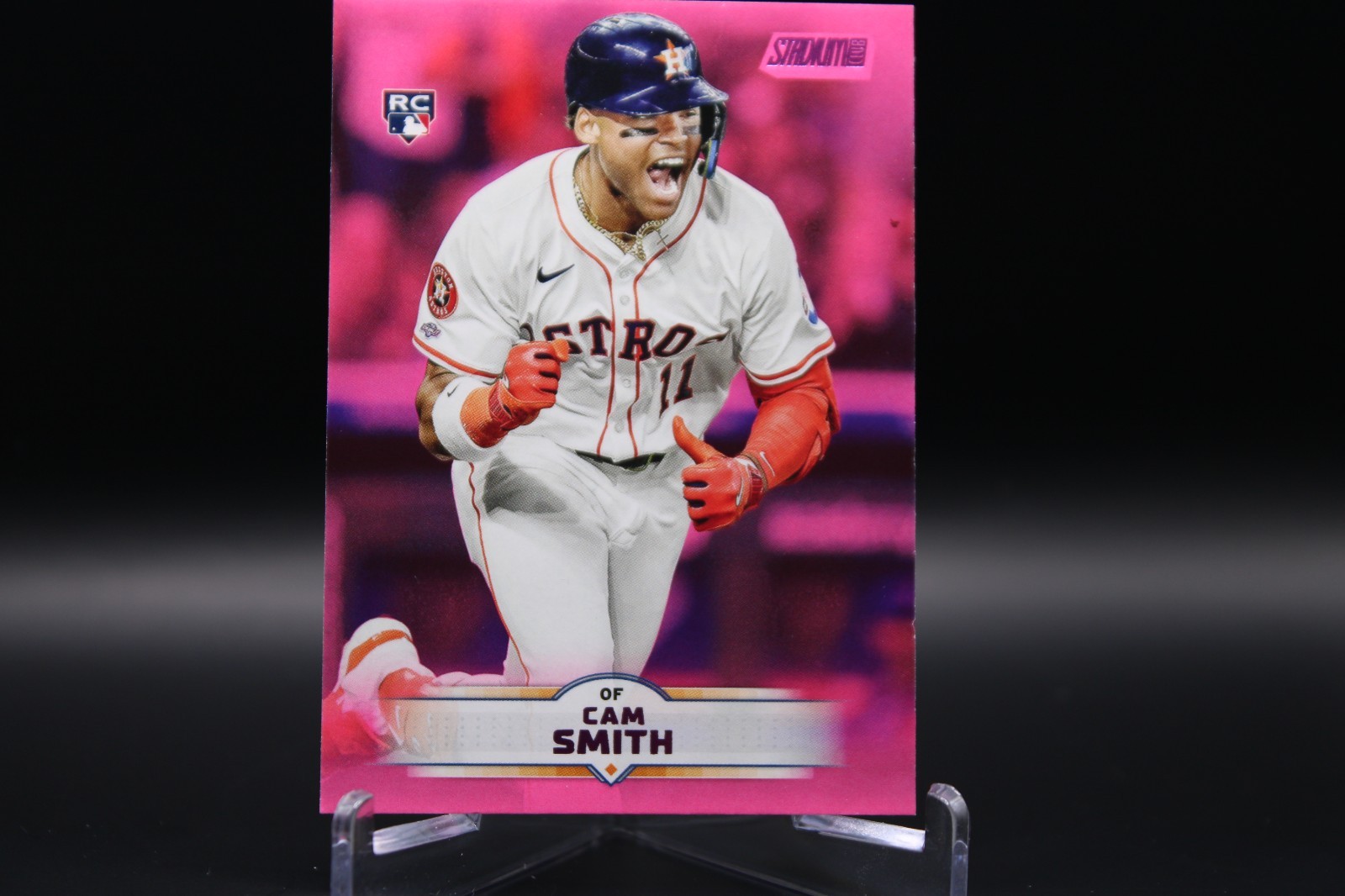 2025 Topps Stadium Club Cam Smith #60 Pink Foil RC Astros Rookie