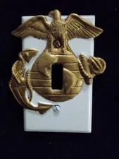 USMC GOLD Light Switch Cover