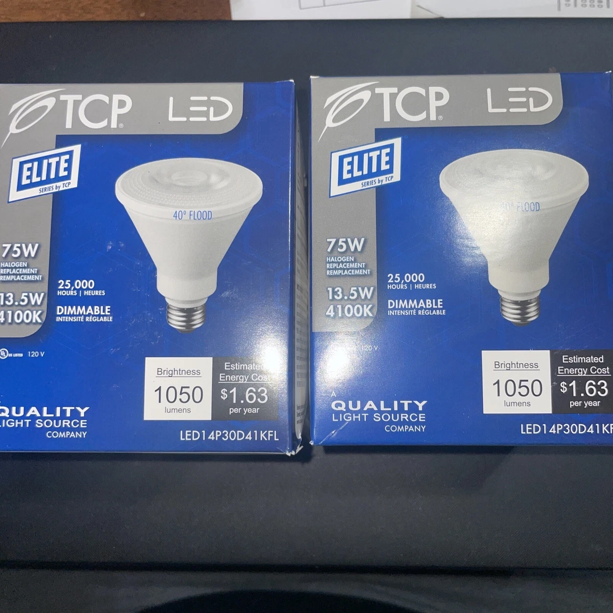 2 Pack LED Flood Light Bulb 75 Watt Halogen Replacement 1050