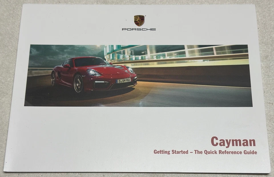 Porsche Cayman 2016 manual del propietario H6 3,8 L 3,4 L 2,7 L cupé hatchback deportivo Foto 4 de 4