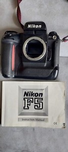 Nikon F5 35mm SLR Film Camera body Black Tested from Japan. Lenses And Tripod