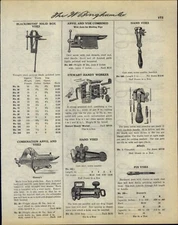 1918 PAPER AD Blacksmith Solid Box Vise Anvil Hand Pexto Tinner Snips Shears