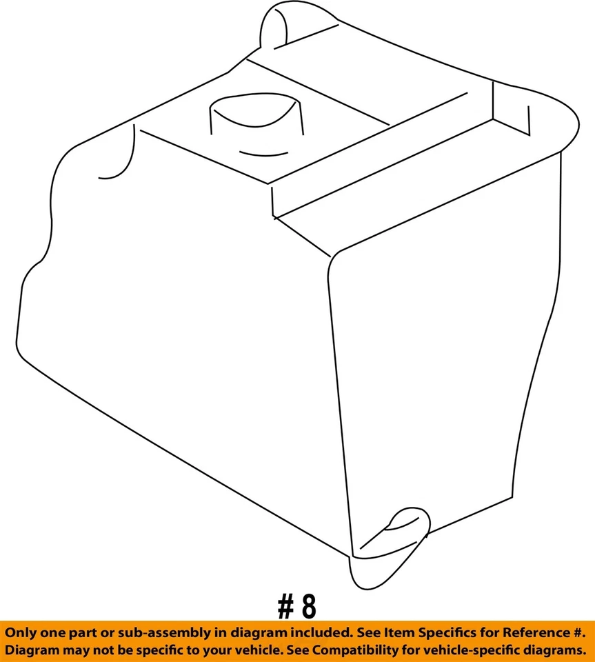 Used Engine Coolant Reservoir fits: 1995 Chevrolet Suburban 2500 gasoline engine - Image 4 of 4