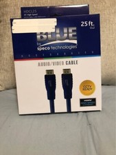 Speco Technologies HDCL25 HDMI Cable 25Ft. Blue Audio/Video Cable CCTV Ready