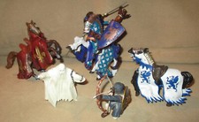 Papo Schleich Action Figure Lot - Horses, Knight, Ghost, Archer