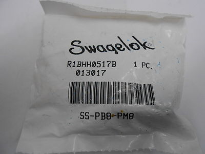 NEW SWAGELOK 316L SS-PB8-PM8 1/2'' PUSH-ON HOSE END CONNECTION X 1/2'' MALE NPT