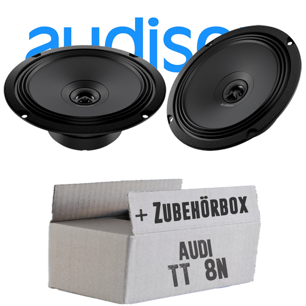 Audison Lautsprecher FüR Audi TT 8N 16Cm Boxen 2-Wege Koax Einbauset Heck Seite-image