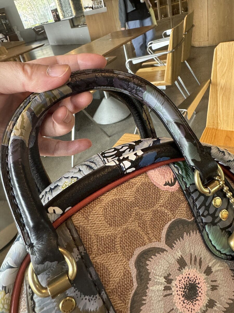 Coach X Kaffe Fassett Marlwigh satchel Crossbody Leather Coach X Kaffe Fassett Marlwigh satchel Crossbody Leather