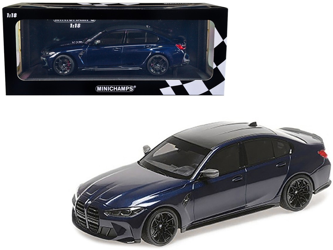 1/18 Minichamps 2020 BMW M3 G80 Dark Tanzanite Blue Metallic