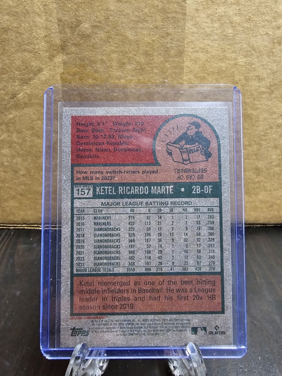 2024 Topps Heritage White Border Ketel Marte #157 Arizona
