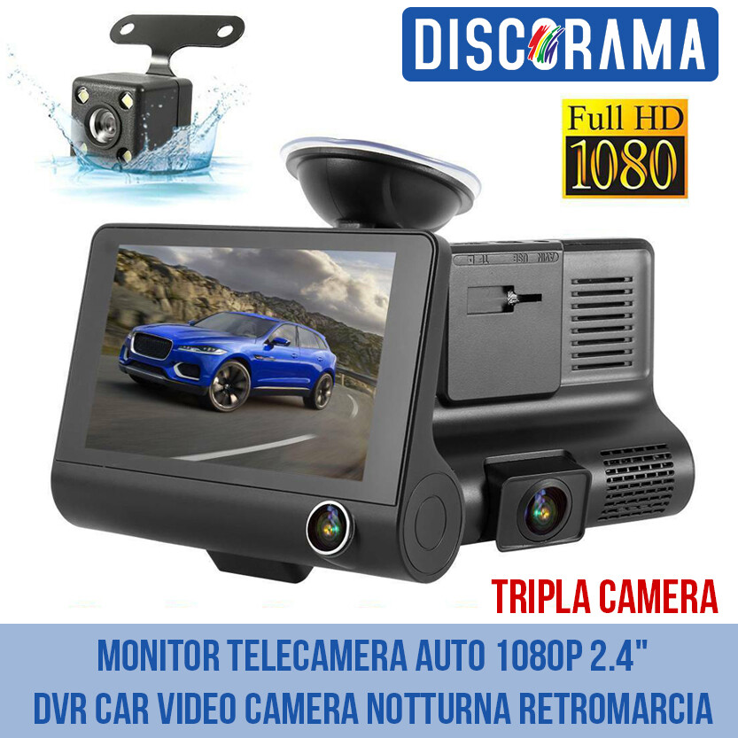 TELECAMERA PER AUTO FULL HD DVR CAR VIDEO CAMERA VISIONE - Foto 2