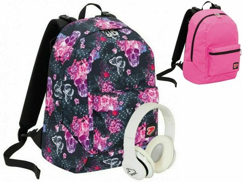 Zaino Seven reversibile 2 IN 1 con cuffie wireless e 30 penne glitterate in  omaggio