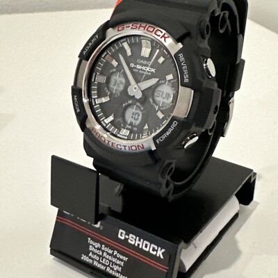 Casio G-Shock Men's Solar World Time Black Resin 50mm Watch Casio G-Shock Men's Solar World Time Black Resin 50mm Watch