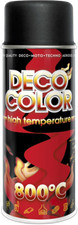 DECO COLOR PACK OF: BLACK HEAT RESISTANT SPRAY PAINT HIGH TEMPERATURE BBQ