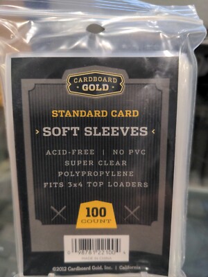 Cardboard Gold CBG Standard Soft Penny Sleeves 100, 200, 300, 400, 500, 1000