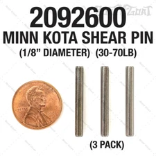 Minn Kota Shear Pin 3-PACK - 1/8" Diameter - Fits 30-70lb - Prop Drive - 2092600
