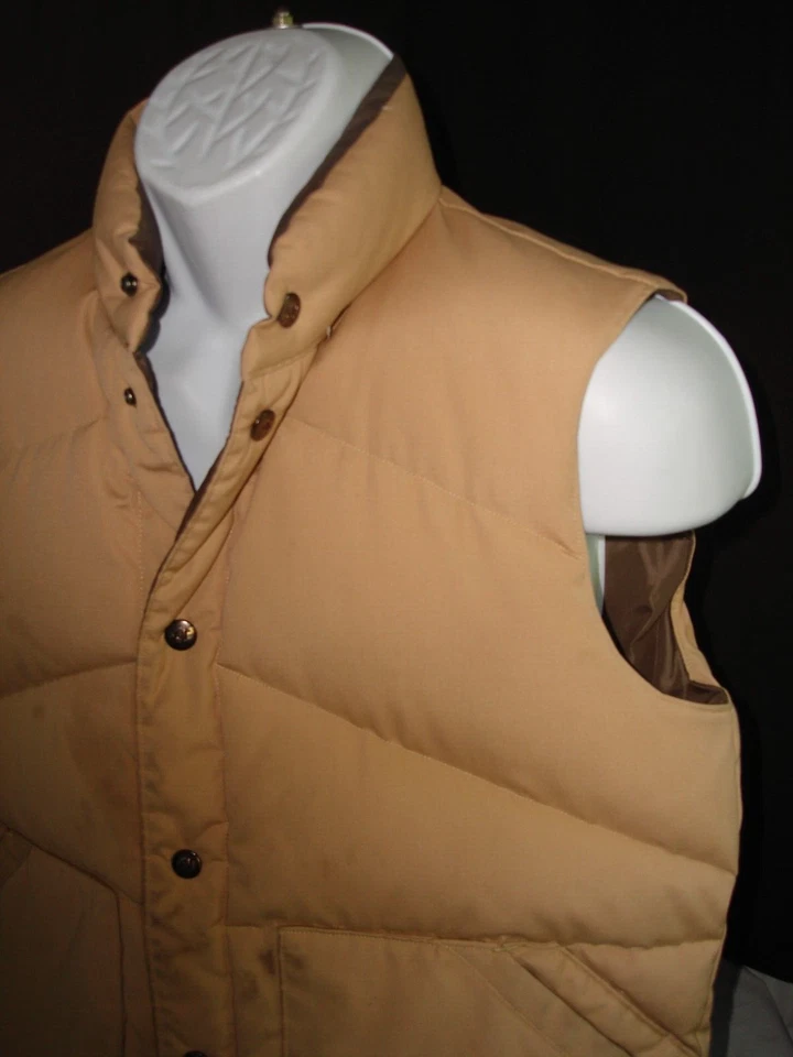 Colete CAMEL verde cáqui/exército reversível 100% ganso do norte acolchoado tamanho. M - Imagem 4 de 4