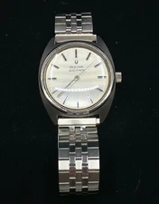 Bulova Accutron Vintage Stainless Steel 7 1/2 Wrist Watch with Replacement Band