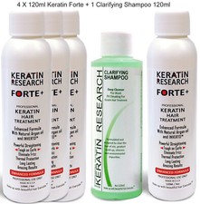 Extra Strength Keratin Forte Treatment 480ml Brazilian Blowout Clarifying 120ml