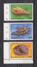 TIMBRE STAMP 3 ILES SAMOA Y&T#450-51+470 COQUILLAGE NEUF**/MNH-MINT 1980 ~B78
