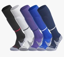 Soccer Socks Team Sport Knee High Socks for Adult Youth Kids - 5 Pair
