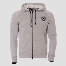 Image of Converse Core Two Way Zip Hoodie Grey Small TD027 FF 16