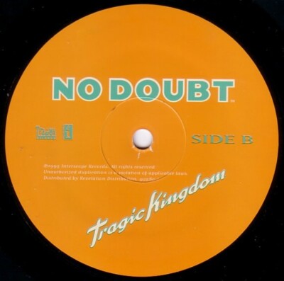 No Doubt / Tragic Kingdom 1995 Original BLACK Vinyl LP Interscope