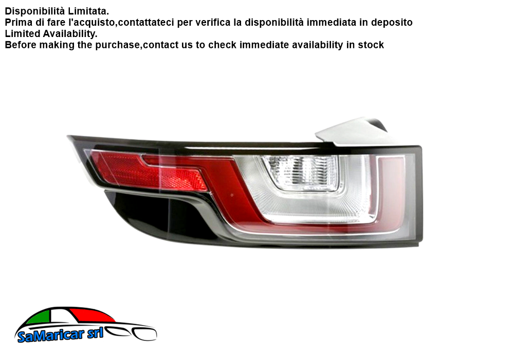 FANALE POSTERIORE SINISTRO LED ADATTABILE PER RANGE ROVER EVOQUE DAL 06/2015-> L