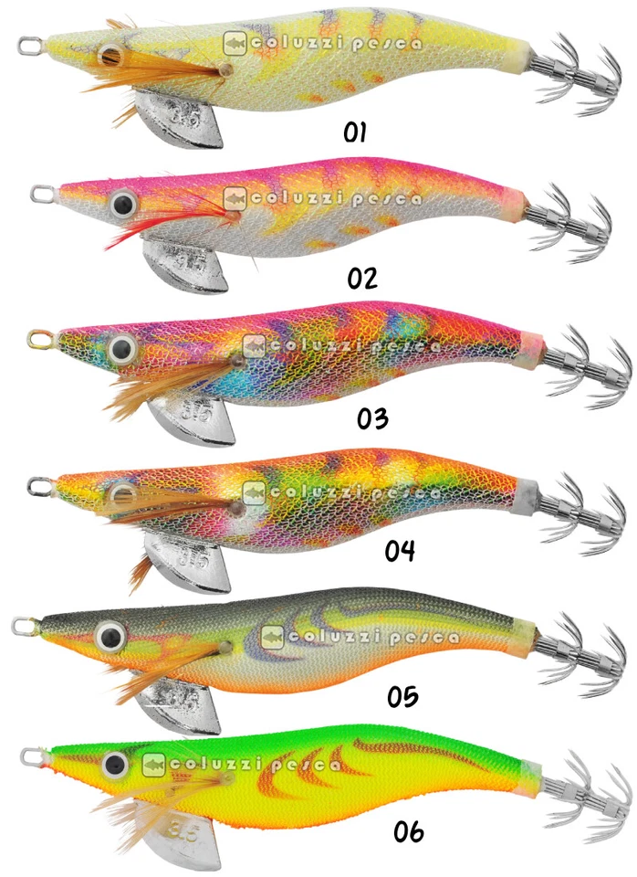 TOTANARA TUBERTINI SEIKA SQUID JIG VLP CP MISURA 3.0 PESCA CALAMARI SEPPIA 95 MM