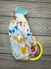 Lovevery Organic Cotton Sensory Pouch Teether Crinkle Baby Toddler Toy