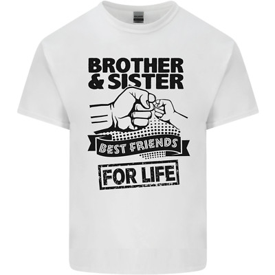Bruder & Schwester Beste Freunde Geschwister Herren Baumwolle T-Shirt Tee Oberteil